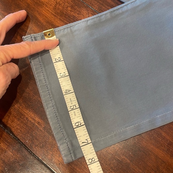 AG The Everett Sueded Stretch Sateen Slim Straight Leg Pants/ Ice Blue 36x34 - Picture 8 of 16